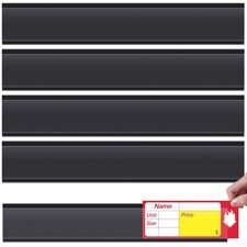 50 Pcs 47.8 x 1.38 Inch Shelf Label Strips Adhesive Back Stick on Data Price picture