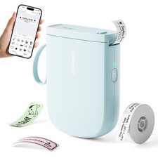NIIMBOT D11 Upgraded Version 300 DPI Label Maker with Tape, Blue Mini Portable picture