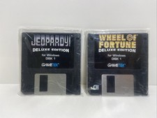 Lot Jeopardy & Wheel of Fortune Deluxe Edition 1994 PC GameTek 3.5 Flop Disc 1-2 picture