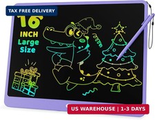 LCD Writing Tablet for Kids 16 Inch Colorful Doodle Board, Electronic Drawing Ta picture