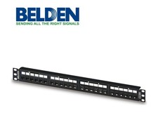 Belden RVAPPF1U24BK 10GX REVConnect 24-Port 1U Patch Panel Black New Open Box picture