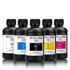 5* 250ML/Bottle LED UV Ink For Epson DX5 DX7 Printhead R1900 R2000 R1800 R1390 picture