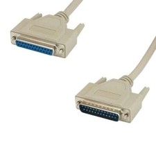 Lot 10pcs 100FT DB25 Serial Printer Modem Extension Cable Cord 28AWG M/F RS-232 picture