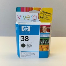 Official OEM Genuine HP Vivera 38 Ink Cartridge Black Photosmart B8850 B9180 NEW picture