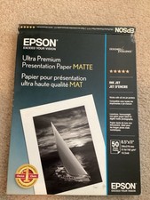 Brand New Epson Ultra Premium Presentation Paper Matte, 8.5