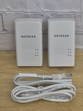 NETGEAR Powerline 1200 PL1200S White Ethernet Port Wall-Plug-In Extender x2 picture