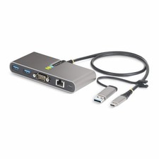 StarTech.com 2-Port USB-C Hub: Ethernet, RS-232, 100W PD, 2x USB-A 5Gbps (FTDI) picture