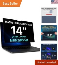 Magnetic Privacy Screen for MacBook Pro 14'' - Blue Light Blocking Anti-Spy F... picture
