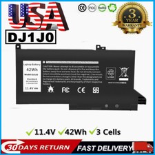 Lot 10 DJ1J0 Battery For Dell Latitude 12 7280 7290 13 7380 7390 14 7480 7490 US picture