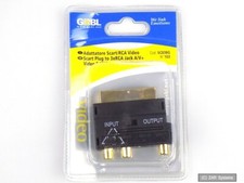 G&BL Gold 21 Pin SCART - RCA RCA and SVHS Analog Video Adapter, NEW, ORIGINAL PACKAGING picture