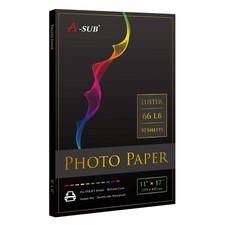 50 PCS Premium Photo Paper Luster 11x17 Inch 66LB for Inkjet Single Side picture