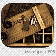 ARMY CUSTOM MOUSE PAD MILITARY GUN RIFLE LOGO MOUSEPAD  (MM-03) picture