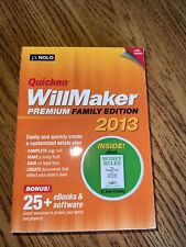 Quicken 2013 Windows XP Estate Plan Software WillMaker Premium Family Edition picture