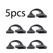 5Pcs Power Supply Splitter Dual PSU Cable Adapter 24Pin 20+4 Pin ATX Motherboard picture