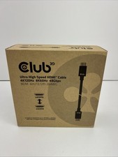 Club 3D Ultra High Speed HDMI™ 4K120Hz, 8K60Hz Cable 48Gbps Male/Male 13 Feet picture