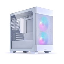 LIAN LI High Airflow Micro ATX White PC Case, RGB Gaming Computer Mesh...  picture
