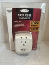 Belkin Mastercube Surge Protector, Model F9H120-CW - Computer, Phone, Fax - NEW picture