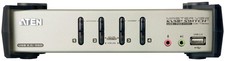 Aten CS1734B-AT-G 26353 4-Port USB KVM (Five In One) 4-Port - PS/2 VGA Switch ~E~ picture