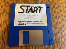 ATARI ST START QUARTERLY SPRING ISSUE 1987 VOL. 1 NO. 4 FLOPPY DISK 3.5 TESTED picture