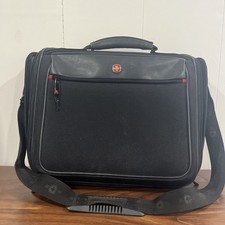 Wenger Swiss Army Laptop Computer Case Shoulder Bag Carry On Briefcase Black 16” picture