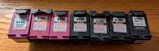 Lot Of 7 Non Virgin Empty 61xl Hp Compatible Ink Cartridges 3 Color 4 Black picture
