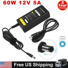 12V 5A 5.5mmx2.5mm AC-DC Power Supply Cord Adapter Charger PSU Mains LED Strip picture