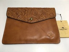 PATRICIA NASH  Vintage Tooled LEATHER MIDI TECH Portfolio For Mini iPad picture