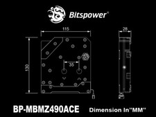 Bitspower Mono Block for MSI MEG Z490 ACE BP-MBMZ490ACE 4712914786500 picture