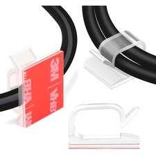 3/4” Adhesive Cable Wire Clips Clear 120PCS, Outdoor Christmas Light Clips, C... picture