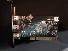 VIA VT6306-B01, 4 Port PCI Firewire Card, Mark C PCB Circuit Board Expansion Car picture