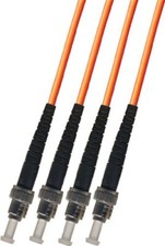 150FT Multimode 4 Strand Fiber Optic Cable 62.5/125 ST Patch Cable Patch Cord picture