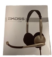 KOSS CS100 USB Communication Headset-USB Pug-Headphone With Microphone-NEW Boxed picture