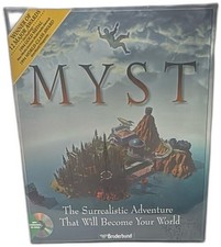 Myst PC Windows CD-ROM Big Box 1994 Broderbund Cyan Factory Sealed New R094 picture