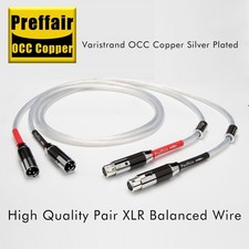 3-Pin XLR Balanced Cord Pair High-End OCC Copper Carbon Fiber Connector picture
