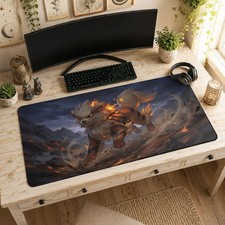 Arcanine Pokemon Gaming Gift Gaming Mouse Pad Desk Accessories picture