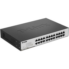 D-Link Ethernet Switch, 24 Port Gigabit Easy Smart Managed Network Black & Gray picture