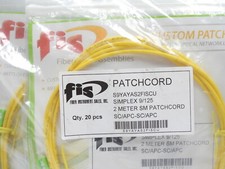 20pcs FIS Simplex Single-Mode Patch Cable SC/APC-SC/APC 2M S9YAYAS2FISCU picture