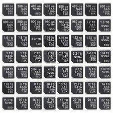 20X Hard Disk Capacity Sticker Labels Fit Dell DXD9H X7K8W HDD Caddy Drive Tray picture
