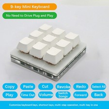 9-key Keypad Mechanical Keyboard DIY Custom USB Programming Copy Paste Customize picture
