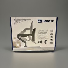 Mount-It Height Adjustable Single Monitor Desk Mount Arm for 13