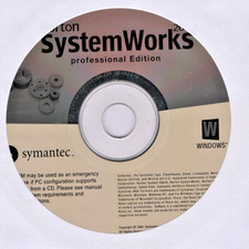 Symantec Norton SystemWorks 2002 Pro Utilities CD-ROM Windows 95 98 Me 2000 XP picture