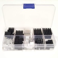 100pcs Heatsink Assortment Kit Small Cooler Aluminum Heatsink Set for Cooling PC picture