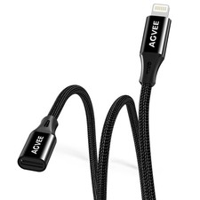 3.3ft Lightning Extension Cable Braided Female to Male Extender picture