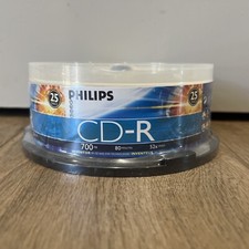 25 PHILIPS Digital Music CD-R 52x Branded Logo 700MB Audio Media Disc Cake Box picture