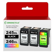 3pk GREENCYCLE PG-245XL CL-246XL Ink for Canon MG2420 MG3020 TS3122 TR4522 MX490 picture