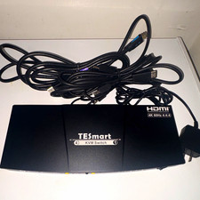 TESmart 4-Port 4:1 HDMI KVM Switch 4K 60Hz 4:4:4 USB 2.0 Powered picture