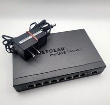 Vintage Netgear ProSafe FVS318G Gigabit VPN Firewall Router + Power Adapter picture