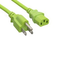 1FT-10FT Red Blue Green Color AC Power Cord NEMA5-15P/IEC320 C13 18AWG 10A 125V picture