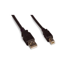 10ft USB 2.0 Computer Cable Type A Male to Type B Male - Black picture