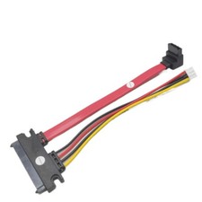 7+15 22pin to 90 Degree SATA Hard Disk Drive PH2.0 Small 4pin Power Data Cable picture